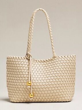 Anthropologie Eloisa Slouchy Woven Tote
